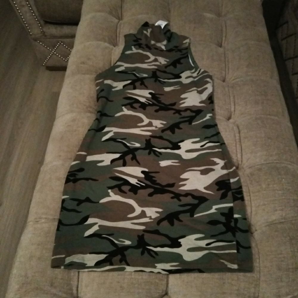 NWT Camouflage Mini Dress